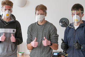  Trzech licealistów z Gdańska i Sopotu drukuje ochronne przyłbice dla medyków w całym kraju