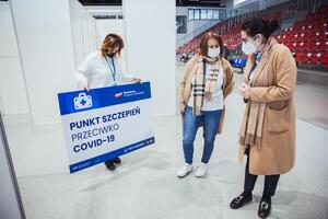  Punkt szczepień masowych w Centrum Sportowym GUMed w Gdańsku prawie gotowy