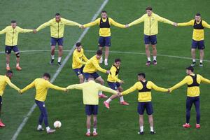  Villarreal CF jako gospodarz na gdańskim stadionie. Trening zespołu za 247 milionów euro