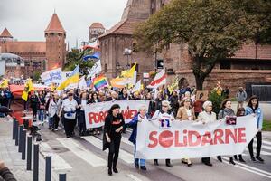  Święto Wolności. Marsz “Porozumienie” ulicami Gdańska i wiec dla Europy na Placu Solidarności