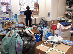  W MOPR trwa zbiórka darów dla dzieci i kobiet z Ukrainy. "Dziękujemy darczyńcom za pomoc"