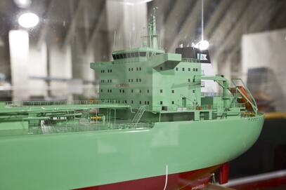  Wystawa modeli statków w dużej skali w ładowni "Sołdka"