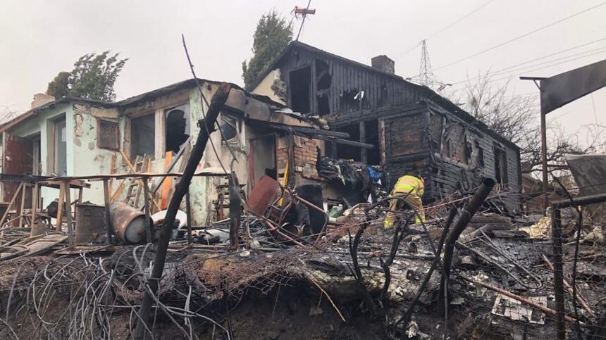  Spłonął dom, w którym mieszkały cztery starsze osoby