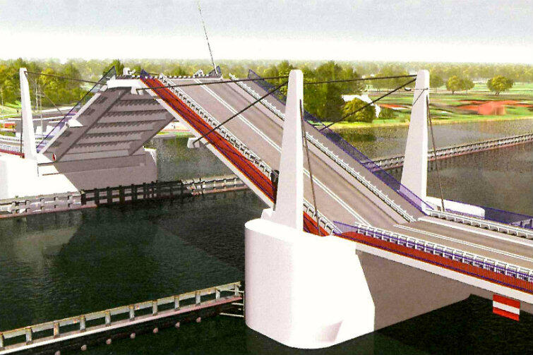 Tak może wyglądać stały most, który za trzy lata połączy Wyspę Sobieszewską z lądem.
