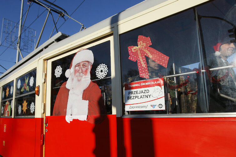 Mikołajowy i zabytkowy tramwaj N znowu rusza w trasę.

