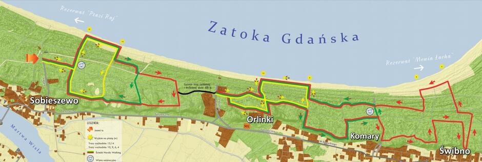 Sieć tras do nordic walking i narciarstwa biegowego na Wyspie Sobieszewskiej liczy 33 kilometry
