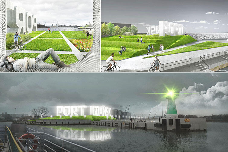 Wspaniałe widoki, rekreacja, zieleń - tak będzie wyglądał fragment gdańskiego portu za kilka lat.
