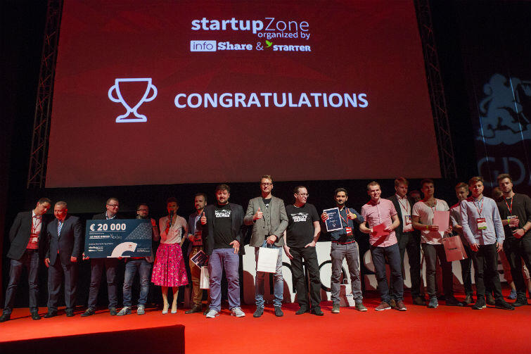 Nagrodzeni podczas infoShare Startup Contest
