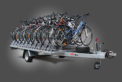 Przyczepa przeznaczona będzie dla 20 sztuk rowerów

