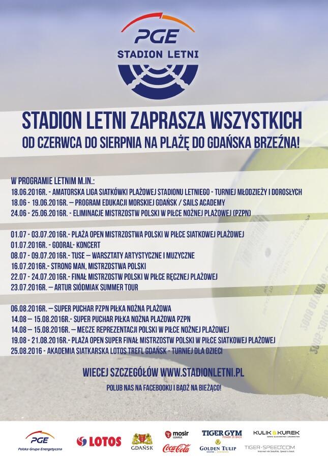 Plan wydarzeń - Stadion Letni
