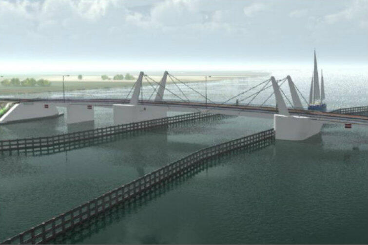 Budowa mostu na Wyspę Sobieszewską będzie kosztować 57 mln złotych.