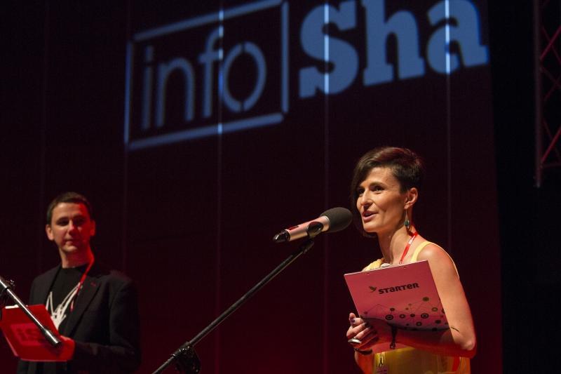 Małgorzata Jasnoch, prezes STARTERA podczas tegorocznej edycji InfoShare