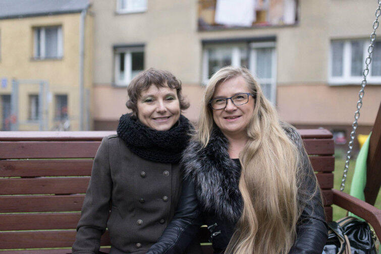 Paulina Borysewicz (z lewej)  i Małgorzata Góra, inicjatorki zmian gdańskich podwórek