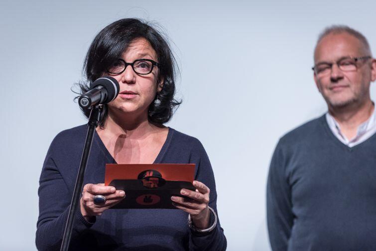 Reżyserka, scenarzystka i producentka Joanna Kos-Krauze odczytała werdykt jury podczas gali wręczenia nagród 10, jubileuszowej edycji All About Freedom Festival.