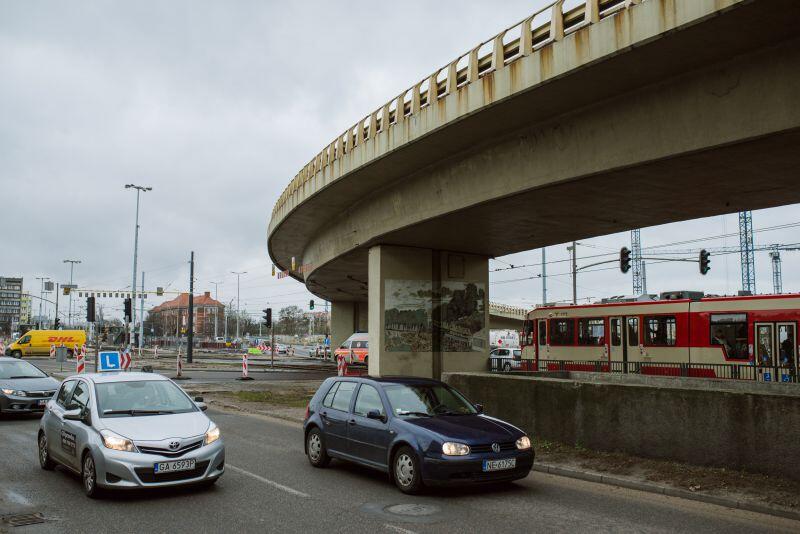 Węzeł Unii Europejskiej to jedno z najbardziej obciążonych skrzyżowań w Gdańsku