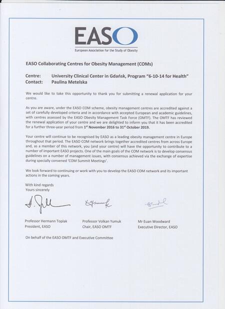 Certyfikat EASO jest potwierdzeniem skuteczności rozwiązań 