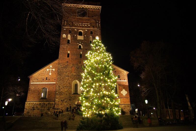 Choinka w Turku - najważniejsze drzewo Bożego Narodzenia w Finlandii