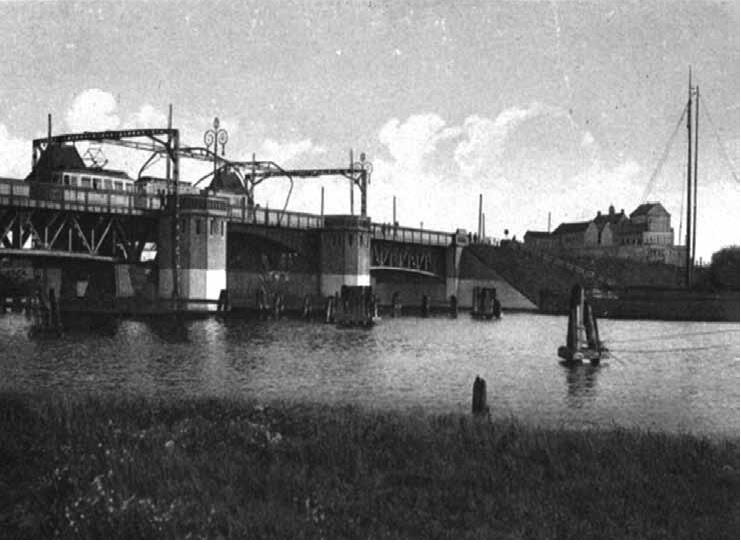 Widok mostu od strony północnej, ok. 1930