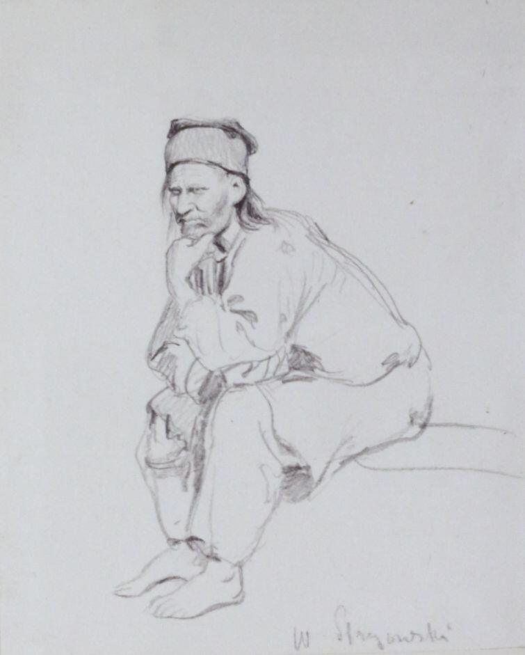 Siedzący flisak, W. Stryowski