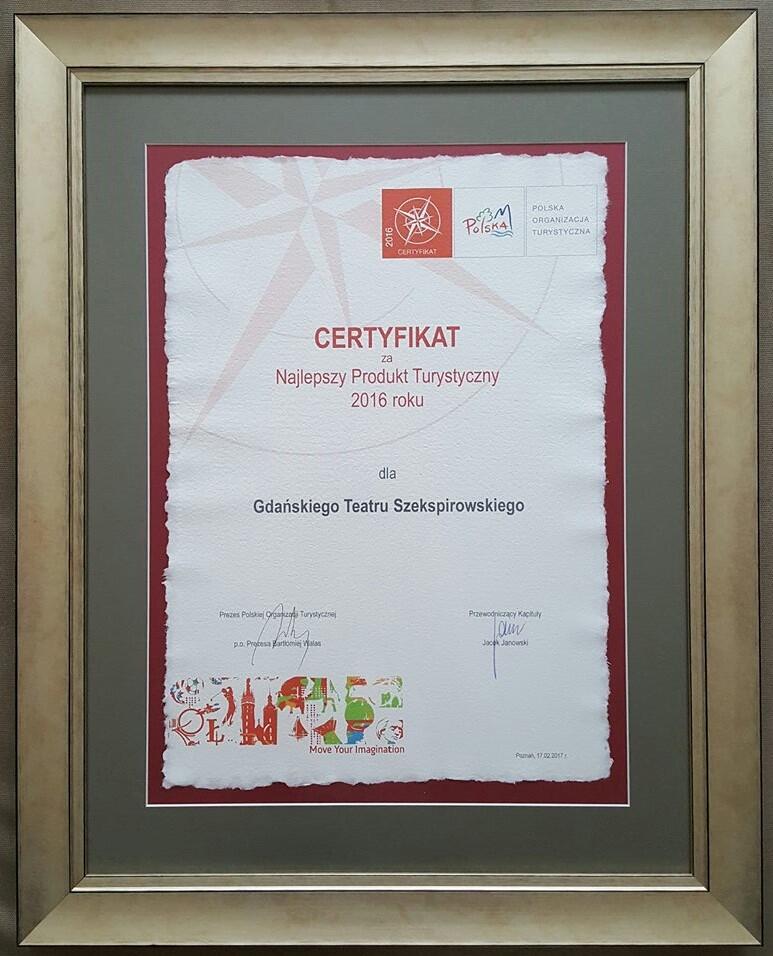 Ten certyfikat oznacza, że GTS będzie mógł liczyć na szeroką promocję w Polsce i za granicą