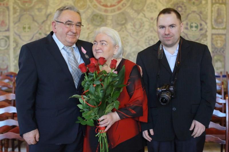 Bogusław, Danuta i Wojciech Makowcowie. Gratulujemy!