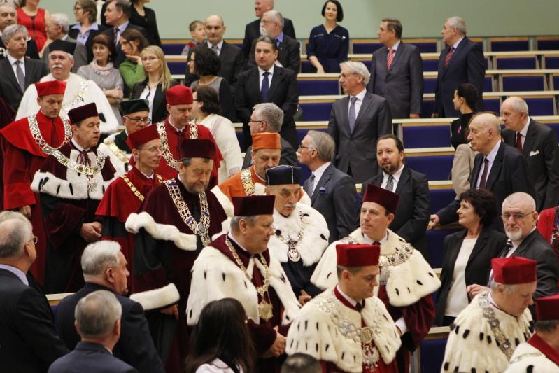 Tak wyglądało uroczyste posiedzenie Senatu z okazji 45. rocznicy powołania Uniwersytetu Gdańskiego, 20 marca 2015 roku