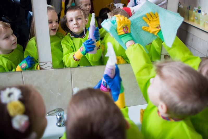 Dzieci z Przedszkola nr 32 w Gdańsku jako pierwsze testowały ekologiczne i bezpieczne środki czystości promowane w ramach kampanii 