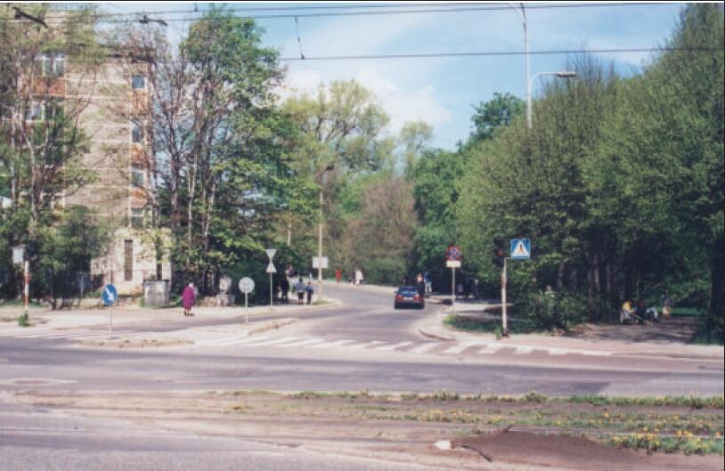 Skrzyżowanie Powstańców Warszawskich z Kartuską i Nowymi Ogrodami, 1997