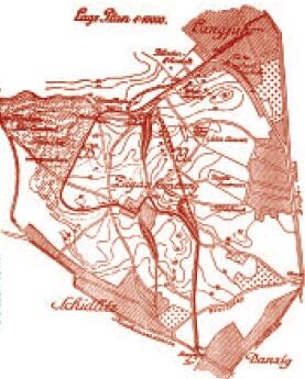 Plan linii tramwajowej w dwóch wariantach, „Danziger Zeitung” z 2 XI 1919