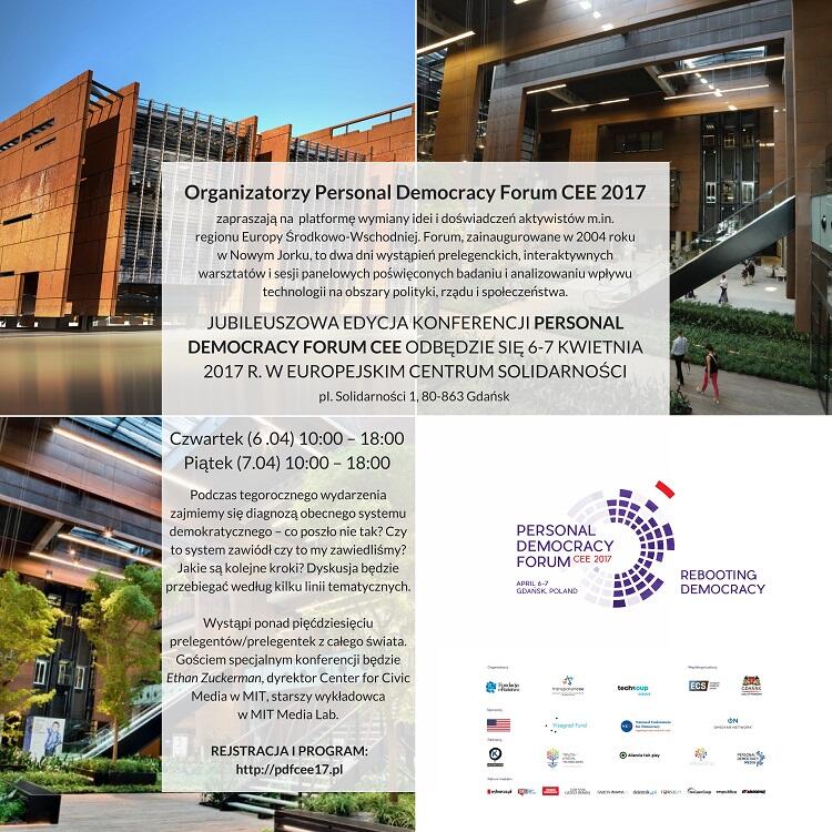 Organizatorzy Personal Democracy Forum CEE 2017