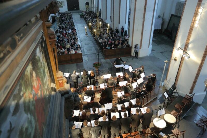 Festiwal Goldbergowski w kościele św. Trójcy w Gdańsku, widok z perspektywy chóru