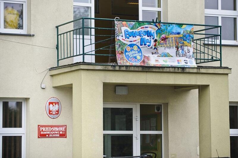 Skawina - plakat Rowerowego Maja na tamtejszym przedszkolu