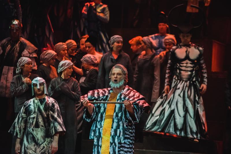 Próba medialna spektaklu Nabucco w Operze Bałtyckiej, reż. Krzysztof Babicki
