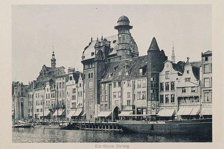 Dawny Gdańsk. Fotografia wykonana w 1894 roku metodą światłodruku