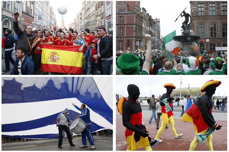 Podczas Euro 2012 Gdańsk odwiedzili Hiszpanie, Irlandczycy, Grecy, Niemcy, Włosi i Chorwaci...