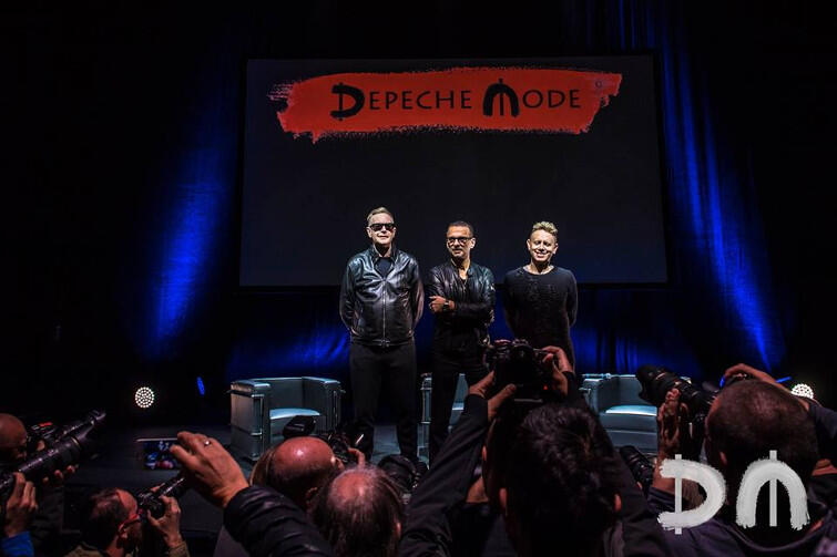 Trio Depeche Mode w Mediolanie podczas ogłaszania szczegółów trasy Global Spirit Tour