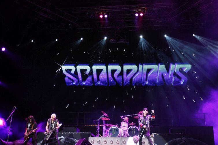 Gdańsk. Stocznia. Występ zespołu Scorpions na koncercie Zaczęło się w Polsce. 2009 r.