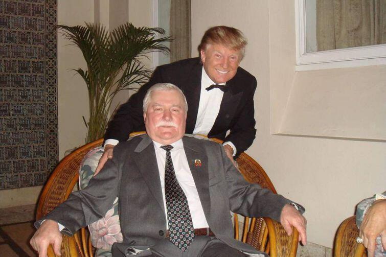 Lech Wałęsa i Donald Trump. 2010 rok, Floryda. Noblista pochwalił się pamiątkowym zdjęciem tuż po ogłoszeniu wyników wyborów prezydenckich w USA