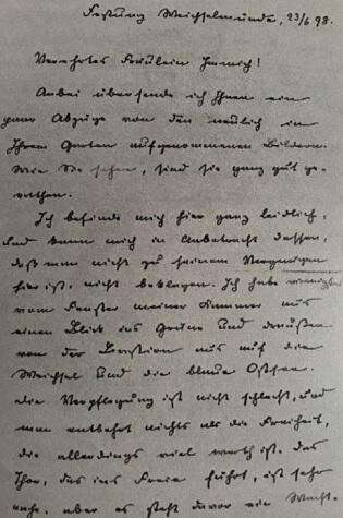 List z 23 czerwca 1898 pisany w twierdzy Wisłoujście