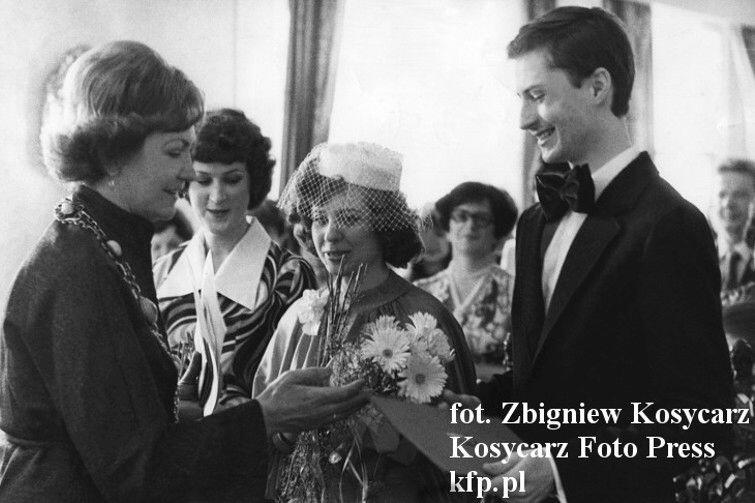 Grażyna i Piotr Wojnowscy powiedzieli sobie tak w Pałacu Ślubów w Gdańsku w 1980 roku