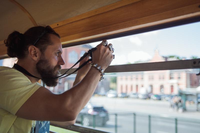 Gdańsk z okna zabytkowego tramwaju uwieczniony został na zdjęciach i filmach