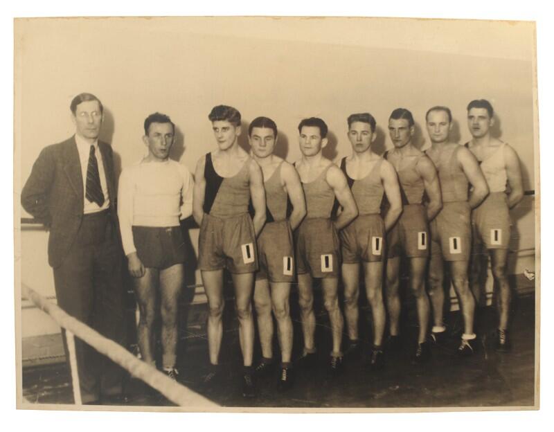 1938 rok, sekcja bokserska Gedanii. Za rok na pierwszy trening przyjdzie do klubu Zygmunt Chychła, rodowity gdańszczanin, pierwszy polski złoty medalista olimpijski po II wojnie światowej