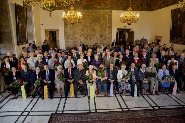 31 par zasiliło grono szczęśliwych małżonków, którzy ślub zawarli w Gdańsku - 50, 55 lub 60 lat temu