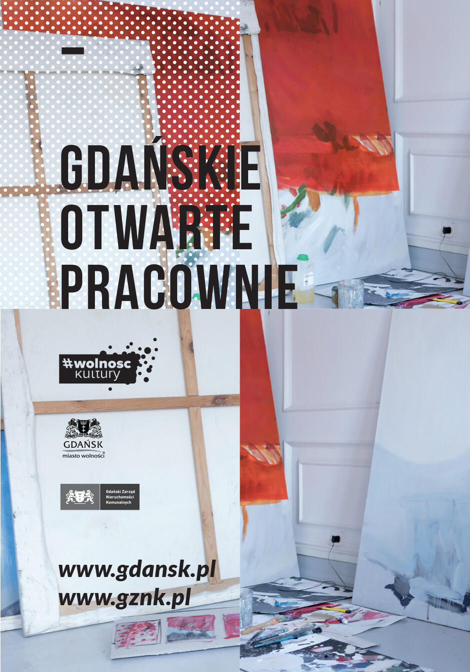 Plakat promujący Gdańskie Otwarte Pracownie