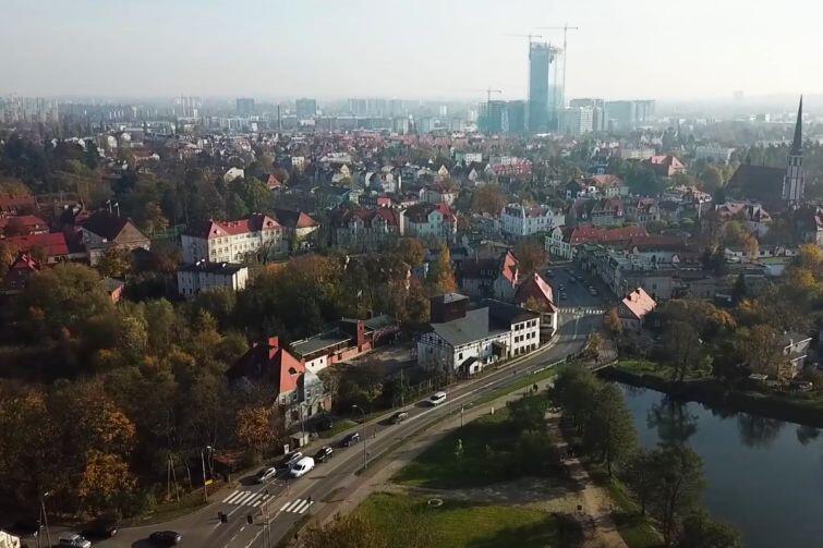 Gdańsk Oliwa - widok od strony Pachołka