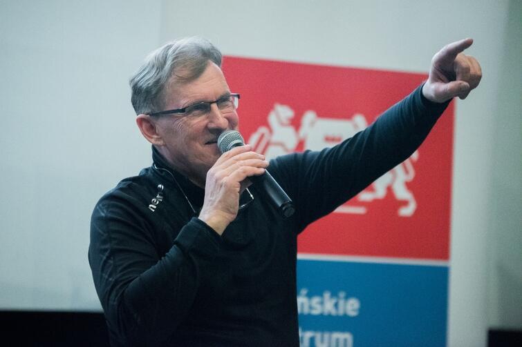 Jerzy Górski podczas spotkania w Gdańsku motywował i 'zarażał' pasją - nie tylko do sportu