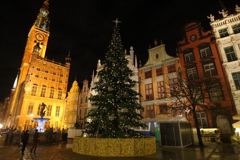 W Gdańsku można już na dobre poczuć klimat świąt Bożego narodzenia. Na Długim Targu stanęła choinka miejska