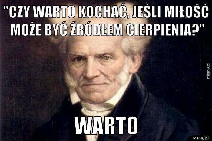 Schopenhauer - król internetowych memów nie był aż takim pesymistą 