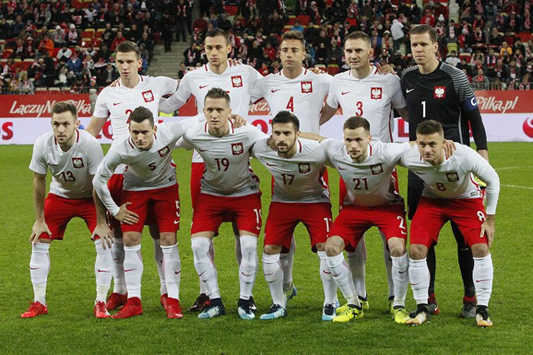 13 listopada 2017 roku, reprezentacja Polski w Gdańsku przed meczem z Meksykiem