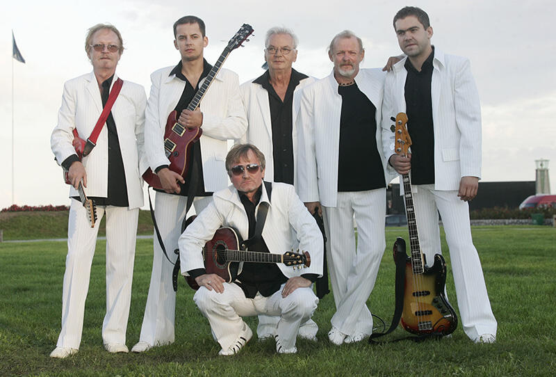 Zespół Czerwone Gitary na Finale Lata z Radiem. Gdynia, 24 sierpnia 2006 r. Po lewej Jerzy Kossela.